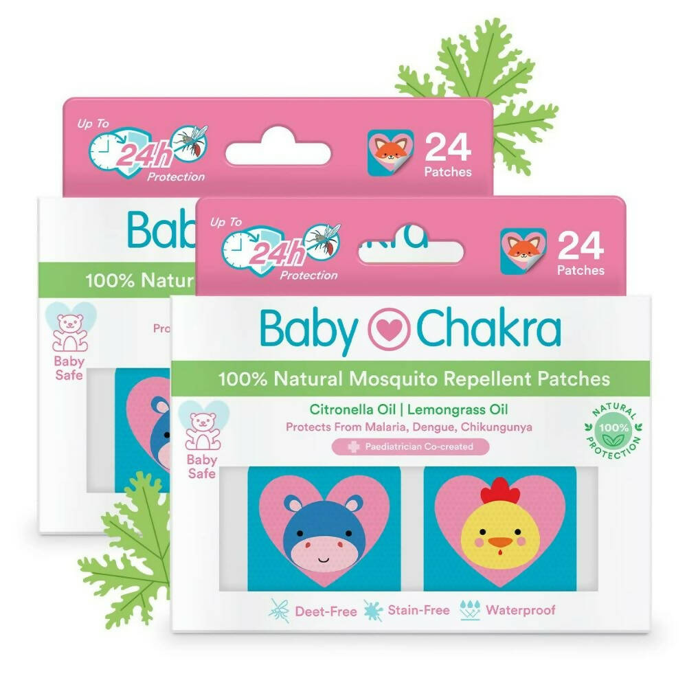 BabyChakra 100% Natural Mosquito Repellent Patches - Distacart