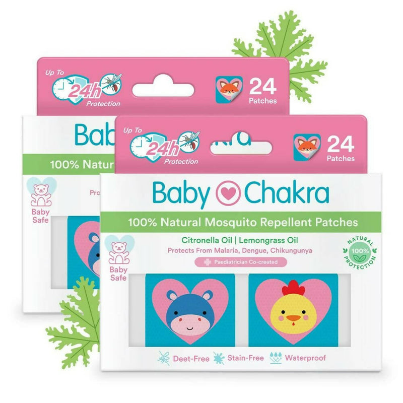 BabyChakra 100% Natural Mosquito Repellent Patches - Distacart