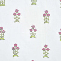 Thumbnail for Floral Hand Block Printed Double 90x108 Inches Bedspread with 2 Pillow Covers - Distacart