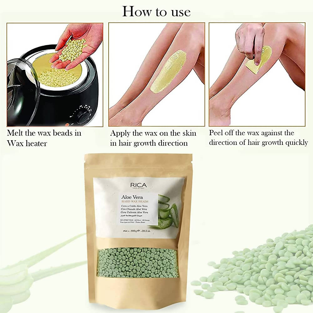 Rica Aloe Vera Hard Wax Beads - Distacart