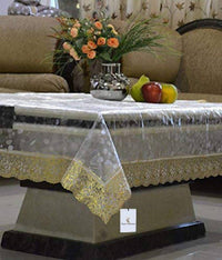 Thumbnail for Kuber Industries Transparent 3D Design 4 Seater Table Cover - Distacart