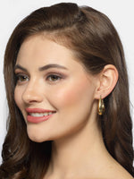 Thumbnail for NVR Women Gold Circular Hoop Earrings - Distacart