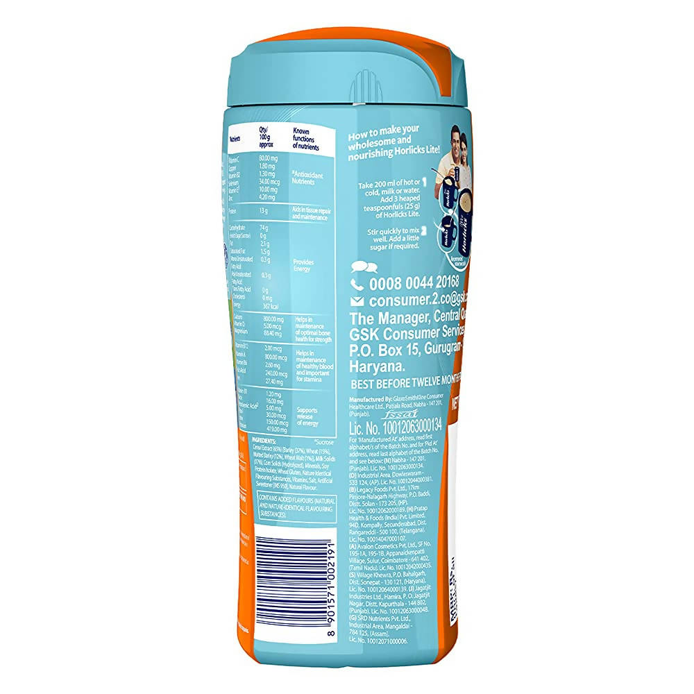 Horlicks Lite Health & Nutrition Drink - Distacart