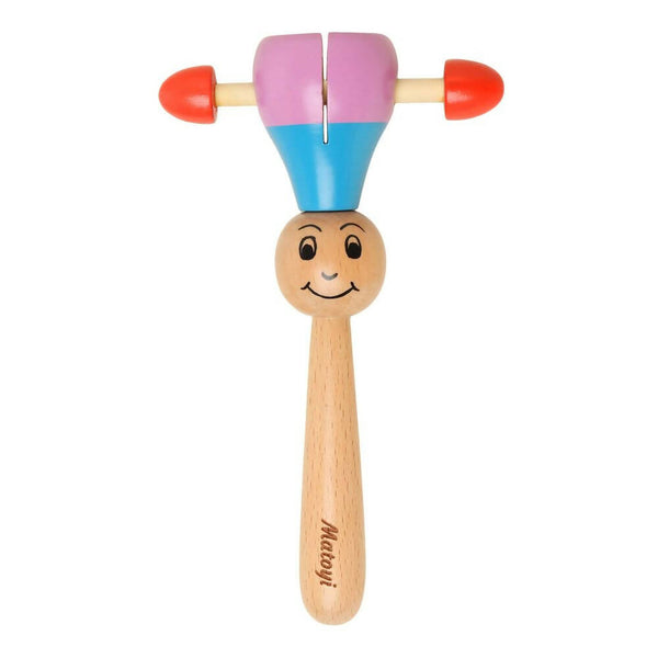 Matoyi Maraca Wooden Baby Rattle - Distacart