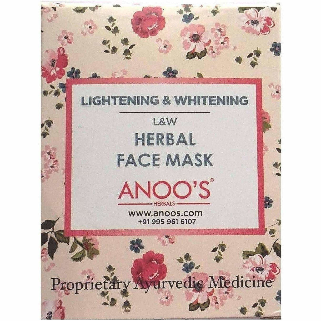 med undtagelse af Glorious Ass Buy Anoos Herbal Lightening and Whitening Face Mask Online at Best Price |  Distacart