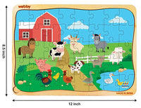 Thumbnail for Webby Farm House Wooden Jigsaw Puzzle- 40 Pcs - Distacart