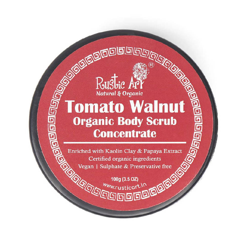 Rustic Art Tomato Walnut Organic Body Scrub Concentrate