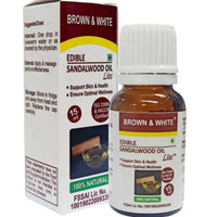 Thumbnail for Brown & White Edible Sandalwood Oil Lite - Distacart