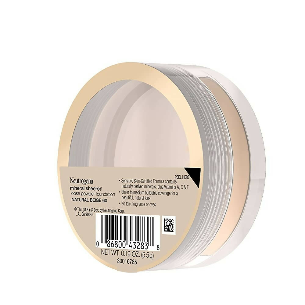 Neutrogena Mineral Sheers Loose Powder Foundation, Natural Beige 60 - Distacart