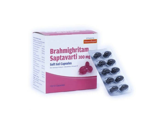 Sahasrayogam Brahmighritam Saptavarti Capsules - Distacart
