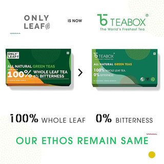 The Teabox All Natural Green Teas old To New