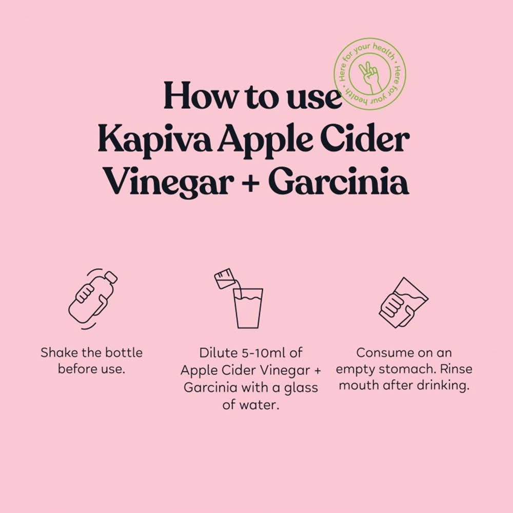 Kapiva Ayurveda Apple Cider Vinegar + Garcinia usage