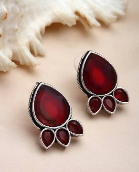 Teardrop Shaped Studs Earrings for Women & Girls By House of Ree - Distacart