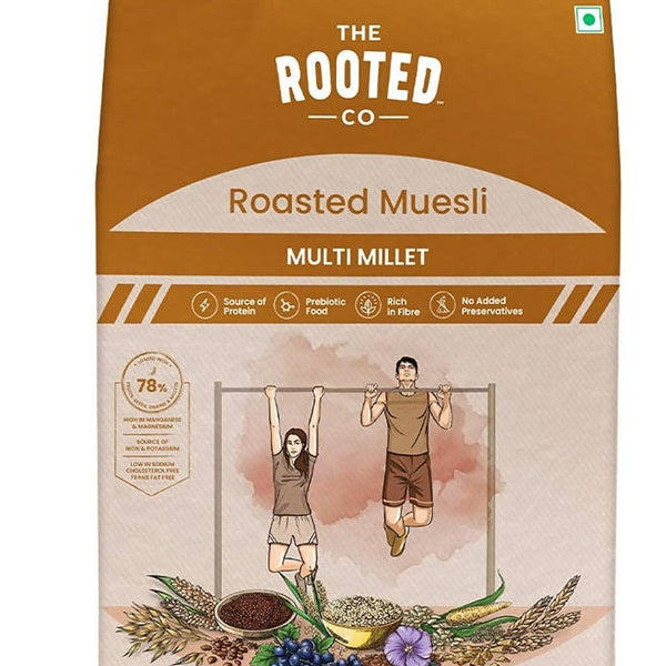 The Rooted Co Roasted Muesli Multi Millet - Distacart