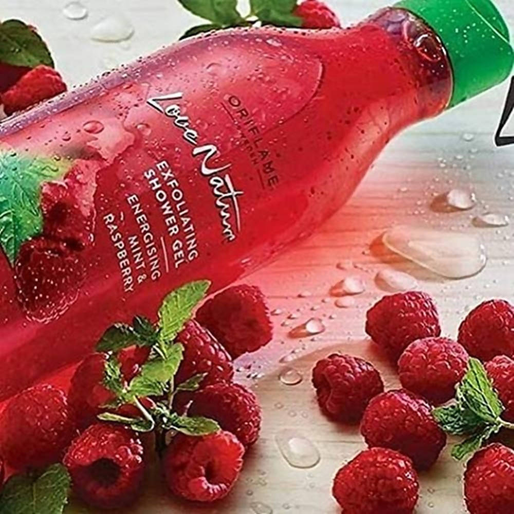 Oriflame Love Nature Exfoliating Shower Gel - Energising Mint & Raspberry online