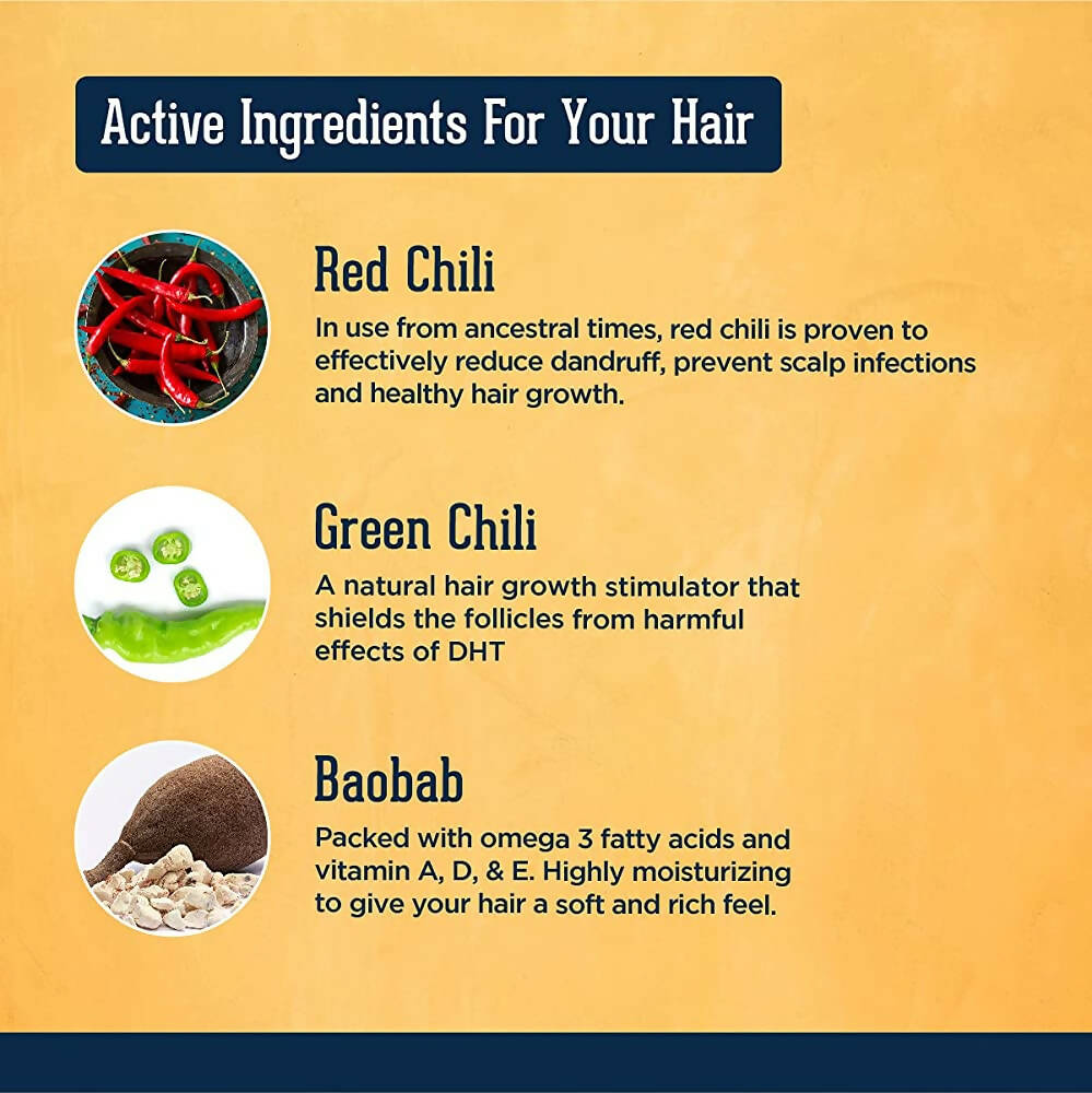 Beardhood Chilli Shampoo for Hair Growth - Distacart