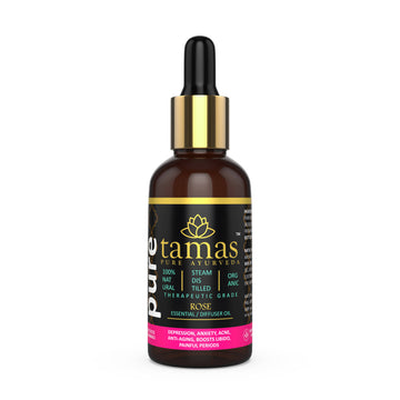 Tamas Pure Ayurveda 100% Organic Rose Essential Oil- USDA Certified Organic - Distacart