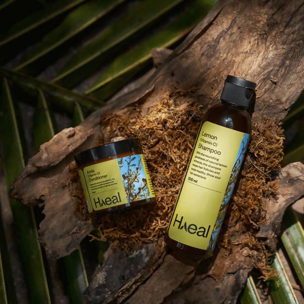 Haeal Lemon Vitamin C Shampoo + Amla Vitamin C Conditioner Combo