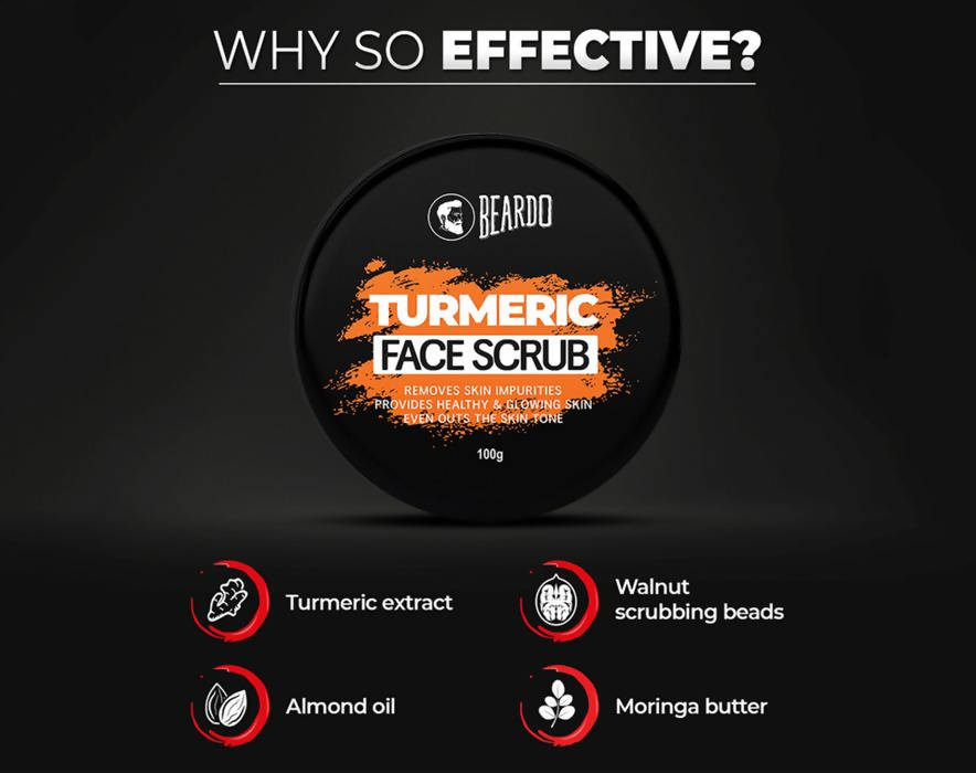 Beardo Turmeric Face Scrub - Distacart