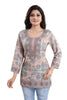 Snehal Creations Elegant Pastel Color Summer Cool Printed Tunic Top