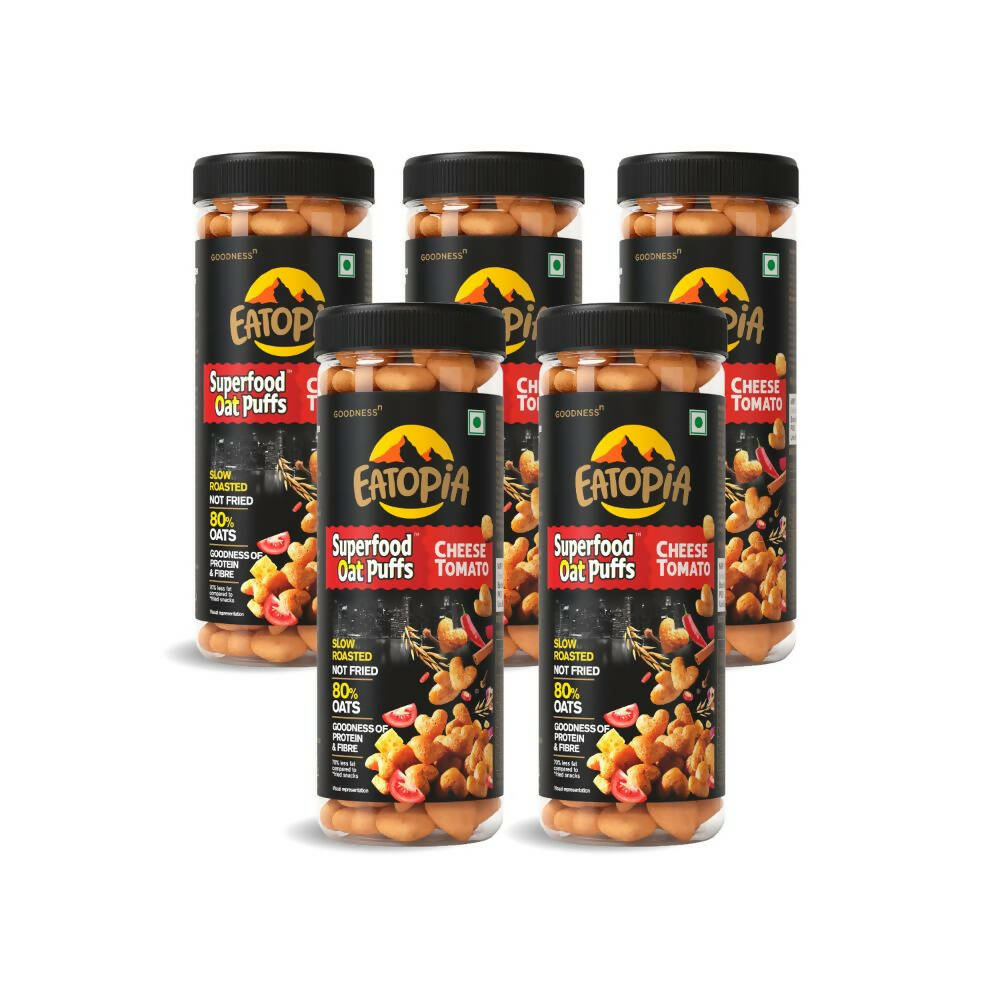 Eatopia Superfoods Oat Puffs - Cheese Tomato - Distacart