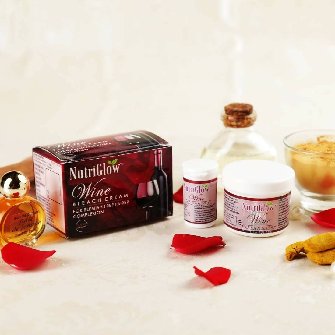 NutriGlow Wine Bleach Cream With Grape Extracts - Distacart