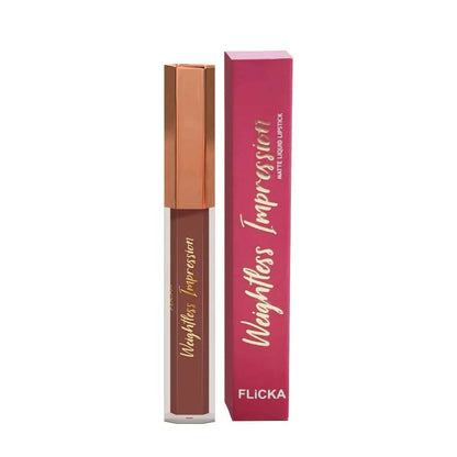FLiCKA Weightless Impression 07 July - Nude Matte Finish Liquid Lipstick - Distacart