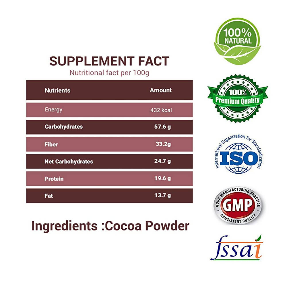 NutroActive Natural Cocoa Powder Unsweetened