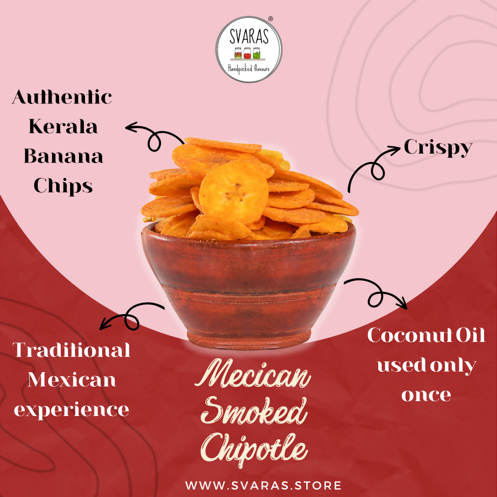 Svaras Kerala Banana Chips Smoked Chipotle - Distacart