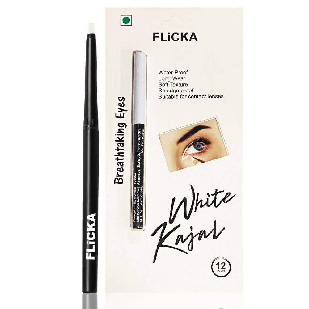 Flicka Breathtaking Eyes Kajal - White - Distacart
