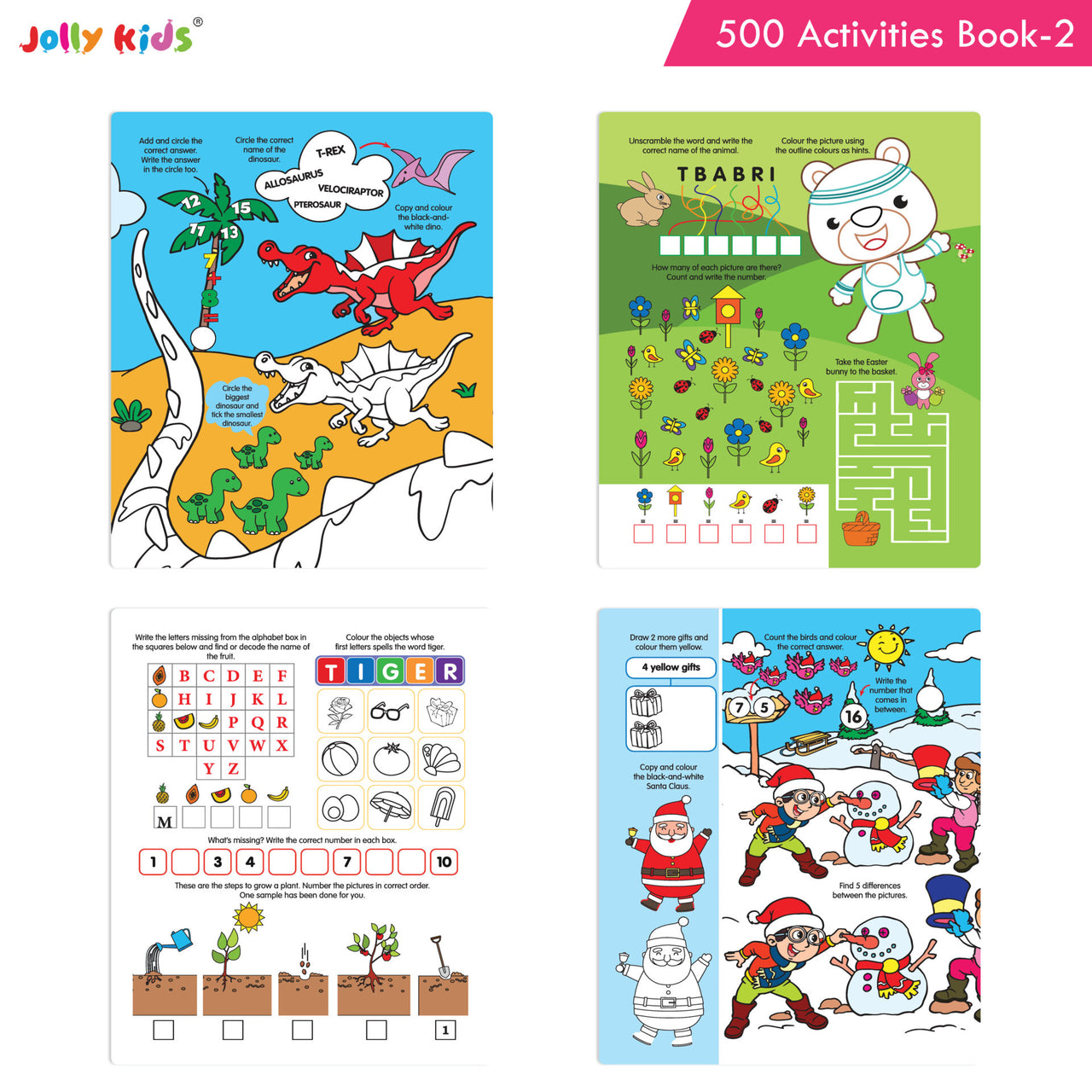 Jolly Kids 500 Activities Book 2 - Distacart