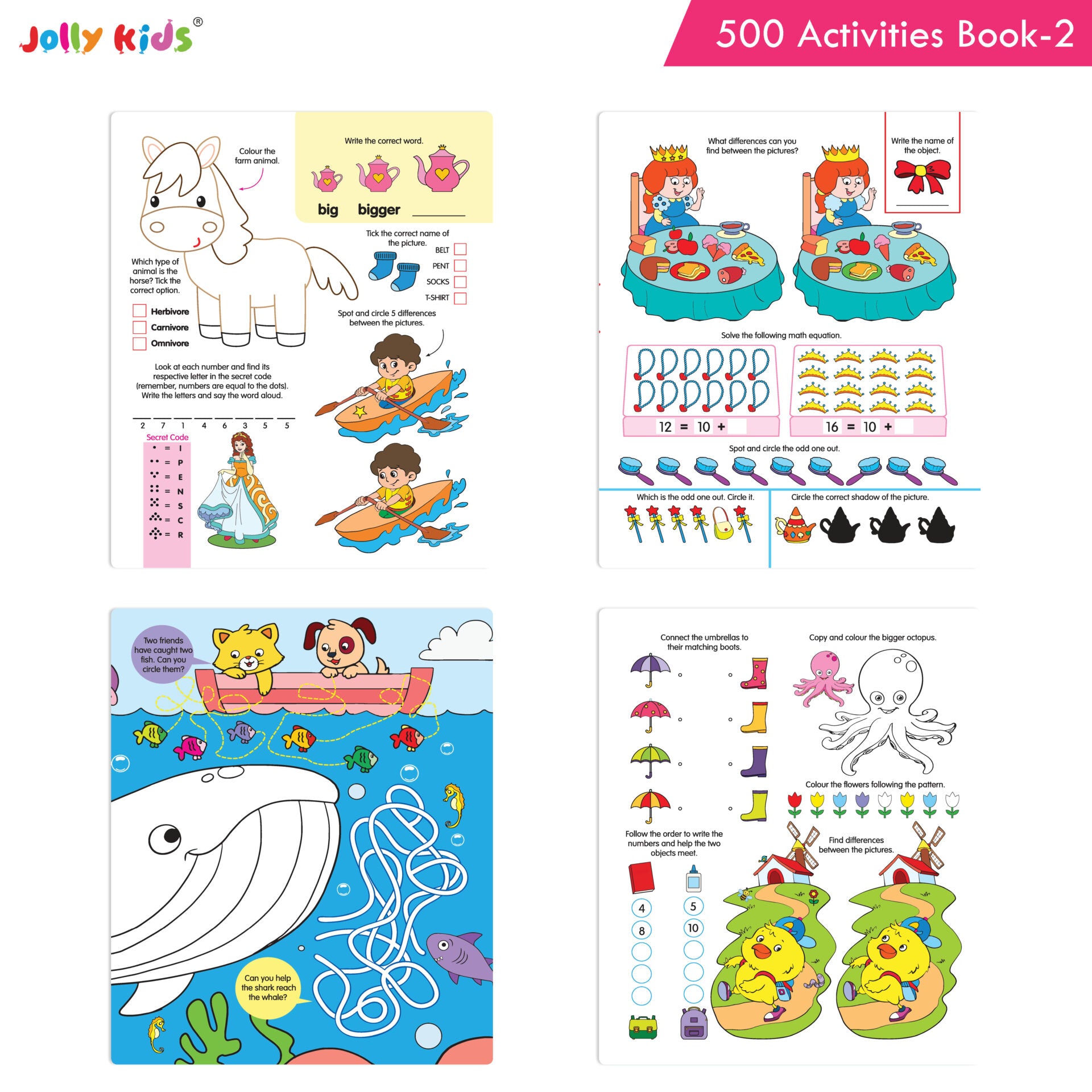 Jolly Kids 500 Activities Book 2 - Distacart