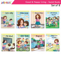 Thumbnail for Jolly Kids Good & Happy Living The Social Way Series Books (Set of 8)| Kids Learning Social Reponsibilities in Short Stories Books Ages 3 - 8 Years - Distacart