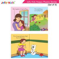 Thumbnail for Jolly Kids Large Print Read With Happy Phonics Stories Books Set of 6| Early Year Reading Book| Vowel Sounds Stories Books Ages 3-8 Years - Distacart