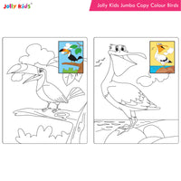 Thumbnail for Jolly Kids Jumbo Copy Colouring Books for Kids| Fun Colouring Activity Books: Birds, Dinosaurs, Animals & Ocean| Ages 3-10 Years - Distacart