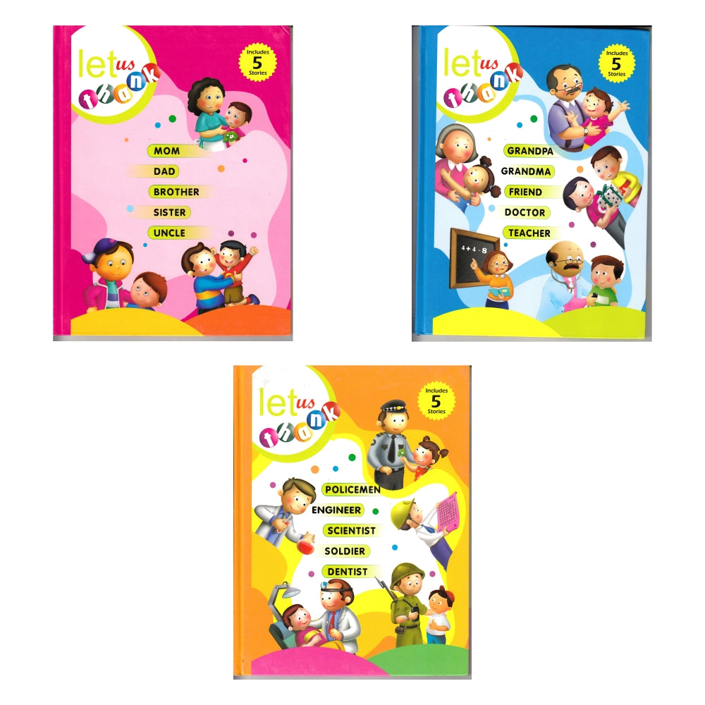 Jolly Kids Let Us Thank Hardbound Books Set of 3| Teaching A Young Child Why We Thank People in Everyday Ages 3-8 Years - Distacart