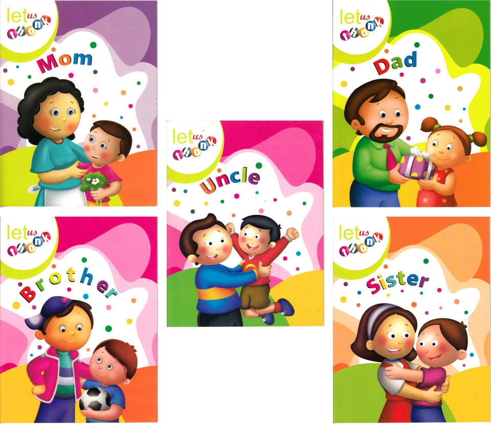 Jolly Kids Let Us Thank To Mom, Dad, Brother, Sister, Uncle Inspiration Stories Books For Kids| Set of 5| Ages 3-7 Year - Distacart