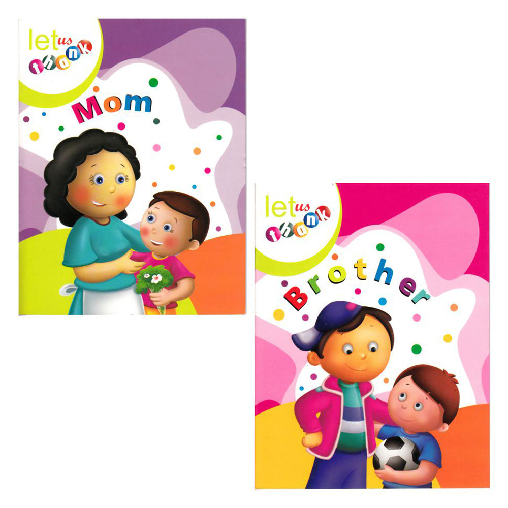 Jolly Kids Let Us Thank To Mom, Dad, Brother, Sister, Uncle Inspiration Stories Books For Kids| Set of 5| Ages 3-7 Year - Distacart