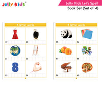 Thumbnail for Jolly Kids Let’s Spell 3-4-5-6 Letter Words Books Set of 4| 3 Letter Words | 4 Letter Words| 5 Letter Words| 6 Letter Words| Ages 3-7 years - Distacart