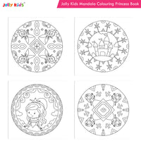 Thumbnail for Jolly Kids Mandala Colouring Books Set| Set of 4| Colouring Book: Stress Relieving Designs Flower, Jungle, Princess & Unicorn Colouring Books - Distacart