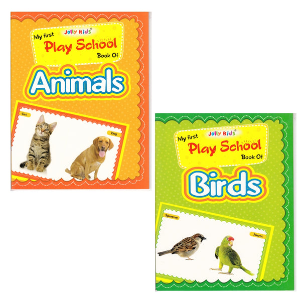 Jolly Kids My First Play School Book Set of 7| Ages 1 - 4 Year| Picture Learing Books like Alphabet, Vegetables, Fruits - Distacart