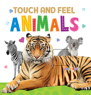Jolly Kids Touch and Feel Board Book: Animals| Picture Book for Kids Ages 1-4 Years| Touch & Feel Activity Book - Distacart