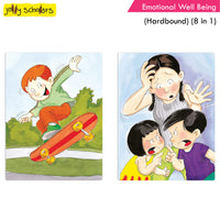 Thumbnail for Jolly Scholars Emotional Well Being Hardbound 8 in 1 Stories Book For Kids Ages 3-6 Years| Learn Beauty, Anger, Sadness, Love Family & Friends etc. - Distacart
