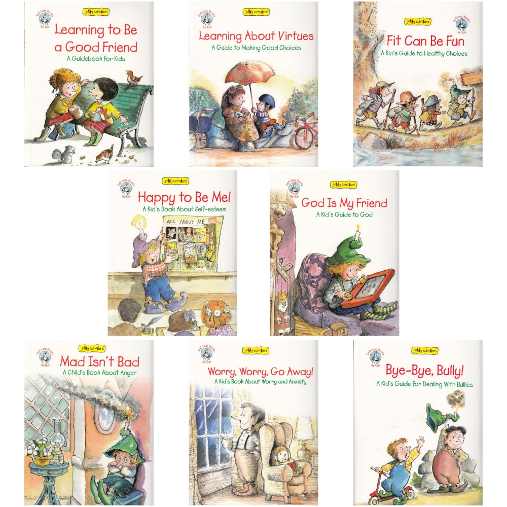 Jolly Scholars Self-Help Book Set Of 8| Ages 6-15 Years| Children Health, Family & Personality Development Book - Distacart