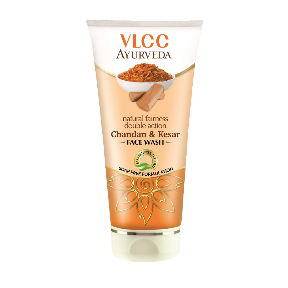 VLCC Ayurveda Natural Chandan & Kesar Face Wash - Distacart