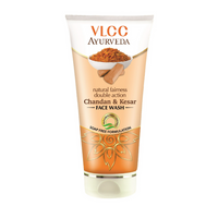 Thumbnail for VLCC Ayurveda Natural Chandan & Kesar Face Wash - Distacart