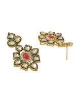Thumbnail for NVR Women Gold-Plated Kundan Studded Jewellery Set - Distacart