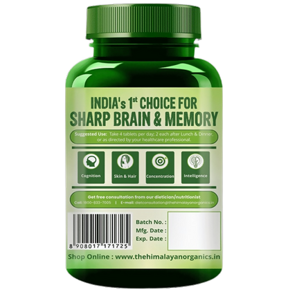 Himalayan Organics Brahmi Tablets - Distacart