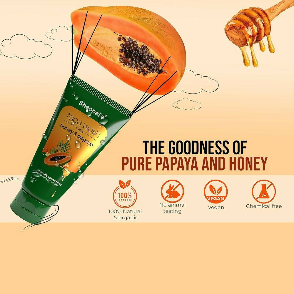 Sheopal's Honey papaya Face wash - Distacart