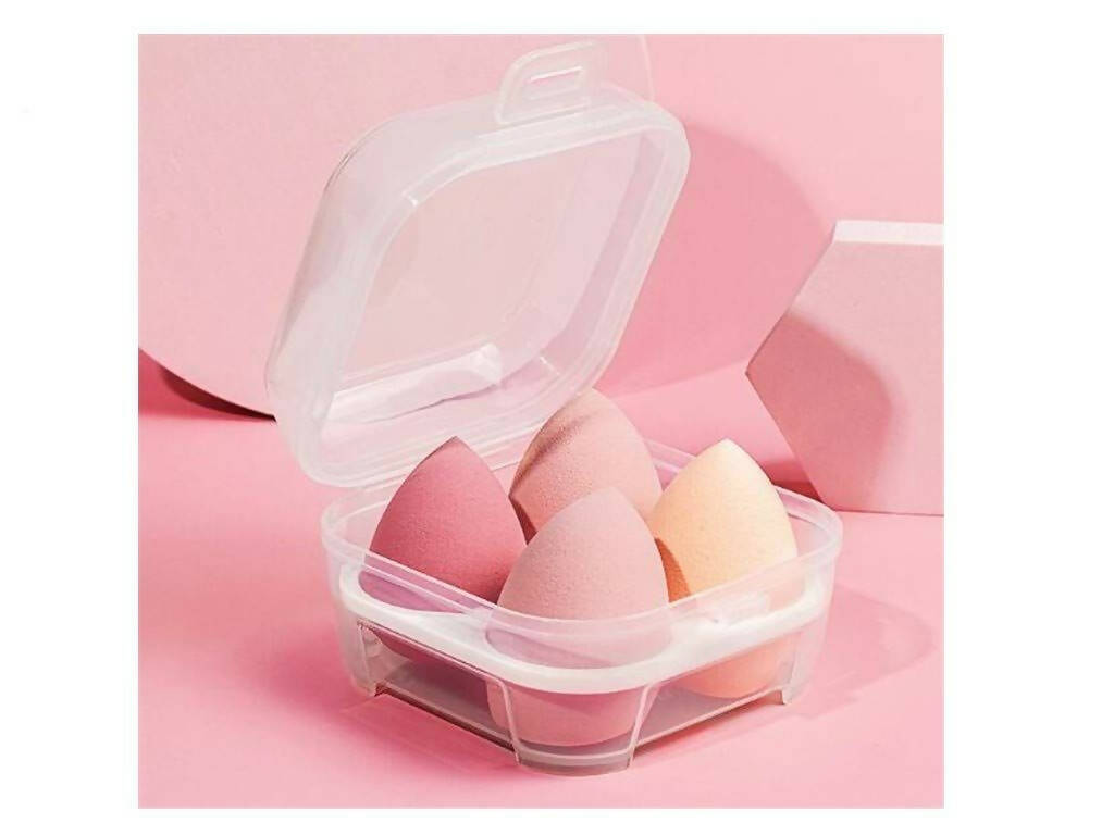 Favon Pack of 4 Professional Makeup Sponges with Storage Box - Distacart